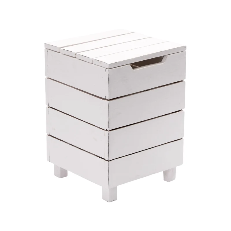 HOCKER "STORAGE 50" | 50x35cm (HxB), Altholz | Wäschebox | Farbe: 06 weiß-landhaus