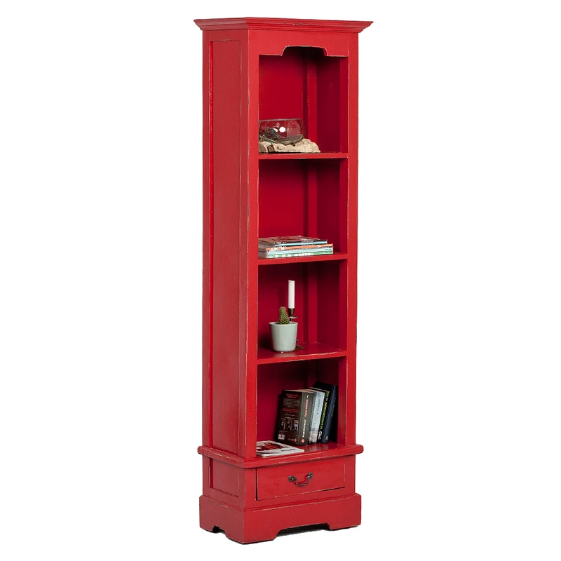 Bücherregal ANGELIQUE Antik Rot ca. B56cm