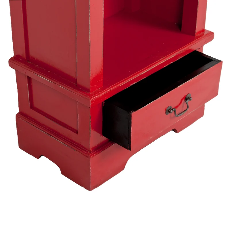 Bücherregal ANGELIQUE Antik Rot ca. B56cm