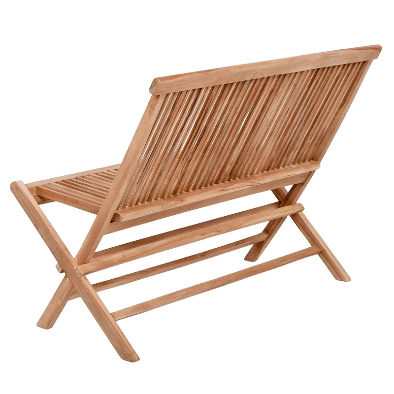 Teak Klappbank KURSI ca. L110cm Natural Gartenbank