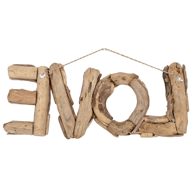 Wand-Deko-Objekt LOVE Natural ca. L70cm Treibholz
