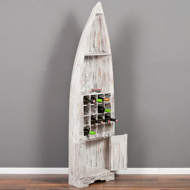 Weinregal PINTU White Antique ca. H195cm