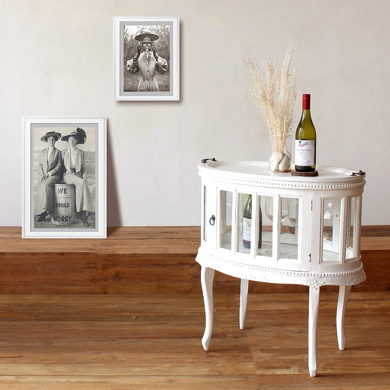 Barschrank CORUNA Mahagoni Antique White