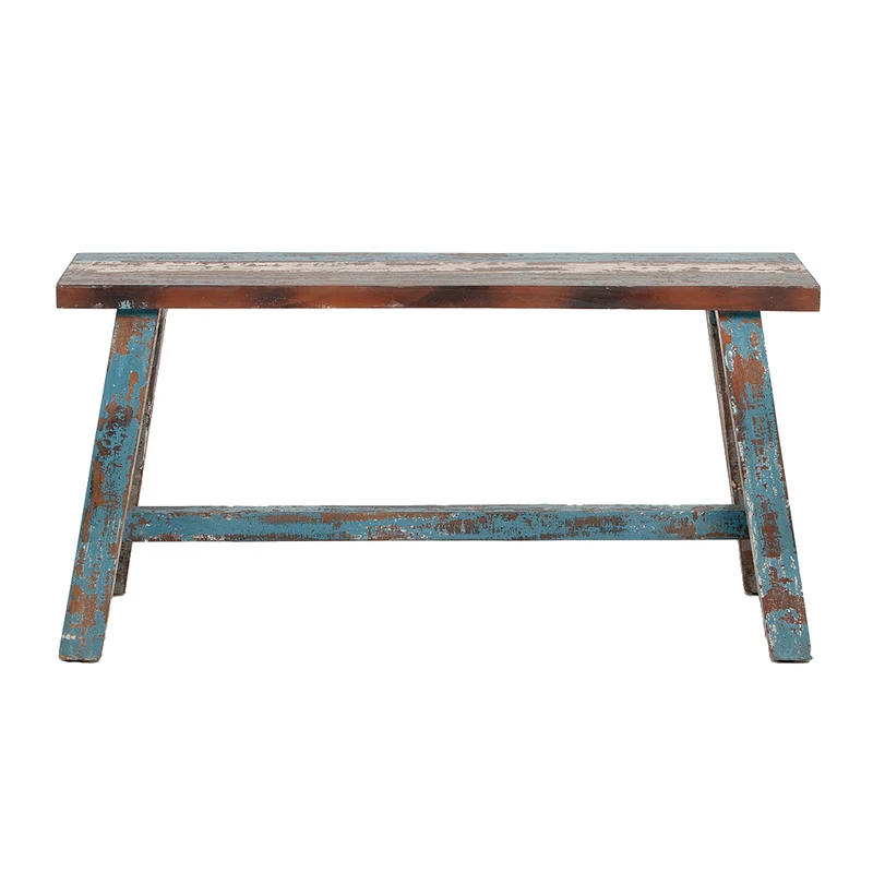 Massivholz Sitzbank RANCH 90cm Antik-Multicolor Mahagoni