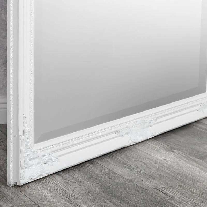 Eleganter Spiegel HOUSE barock Antik-Weiß 180x100cm Holzrahmen