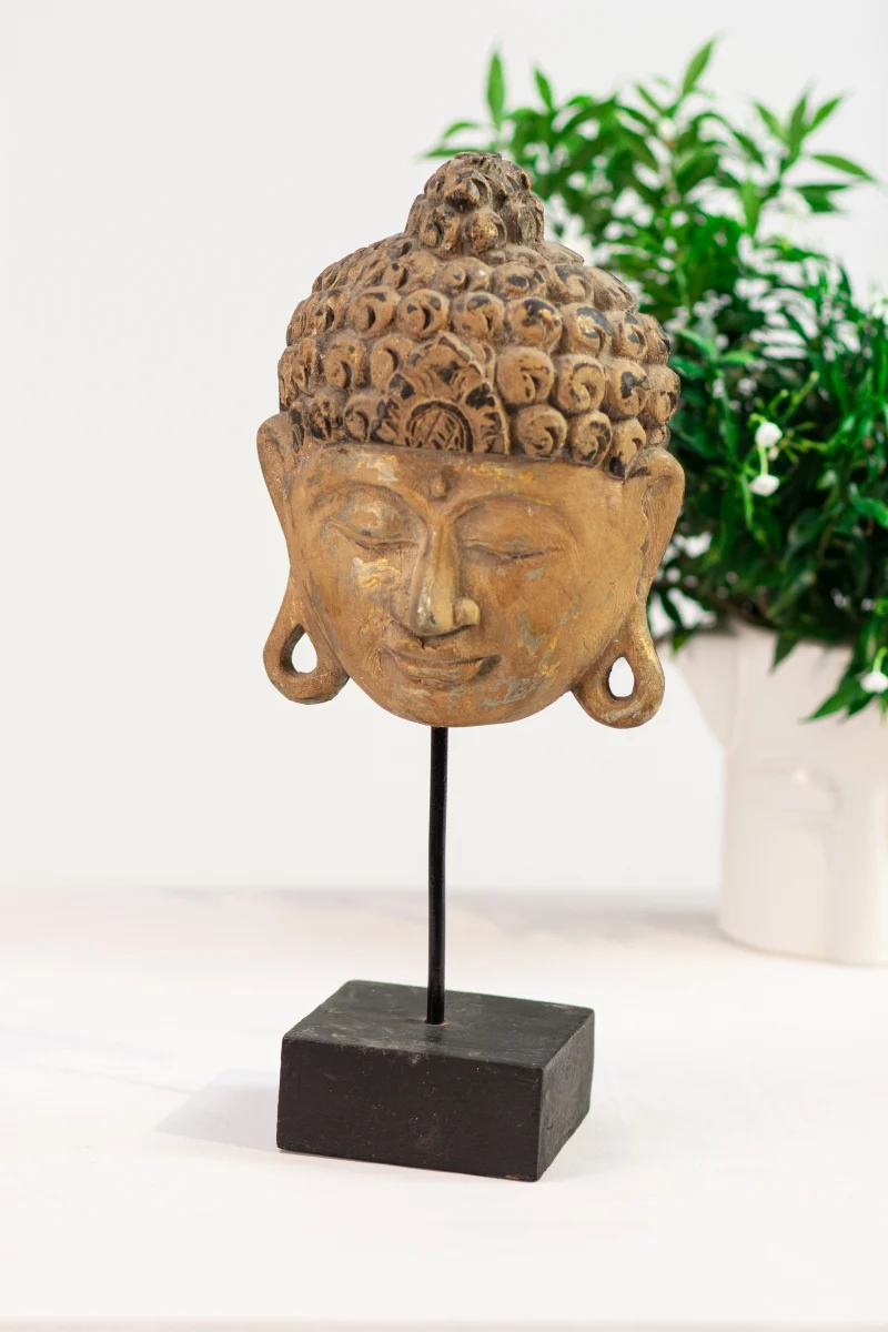 Buddha Maske KAPELA auf Standfuß
