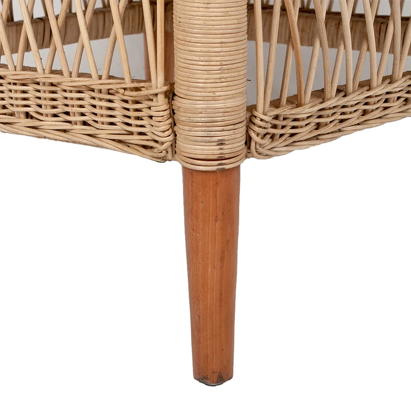 Rattan-Sessel MALAWI Natural inkl. Sitzkissen