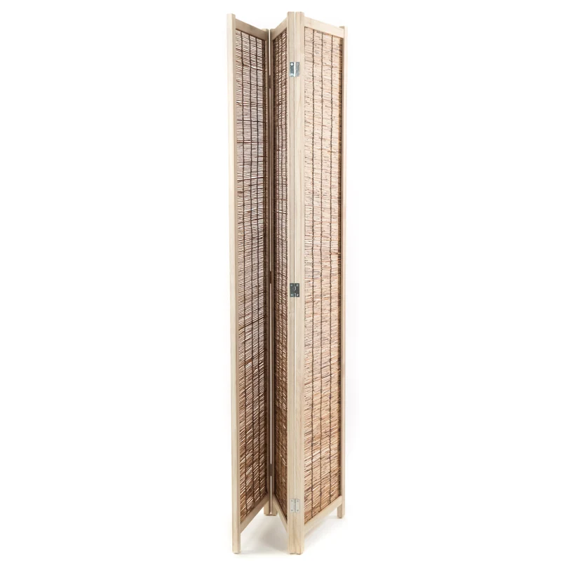 RAUMTEILER "PLAYA" | Schilfrohr, 170x120 cm | Natur Paravent | Farbe: braun