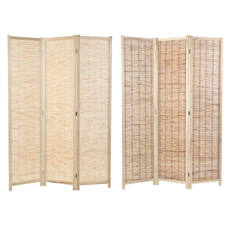RAUMTEILER "PLAYA" | Schilfrohr, 170x120 cm | Natur Paravent | Farbe: braun