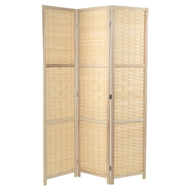 RAUMTEILER "BAMBU" | Bambus, 170x120 cm | Natur Paravent | Farbe: natur