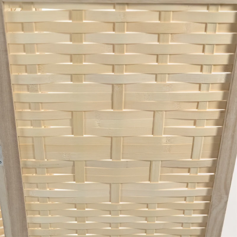 RAUMTEILER "BAMBU" | Bambus, 170x120 cm | Natur Paravent | Farbe: natur