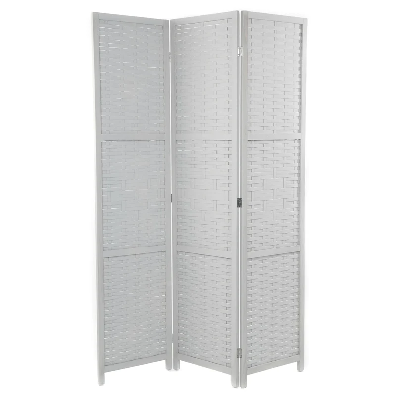 RAUMTEILER "BAMBU" | Bambus, 170x120 cm | Natur Paravent | Farbe: grau