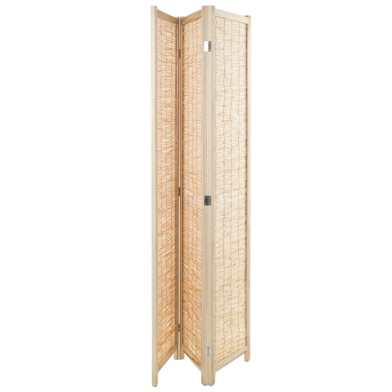 RAUMTEILER "PLAYA" | Schilfrohr, 170x120 cm | Natur Paravent | Farbe: natur