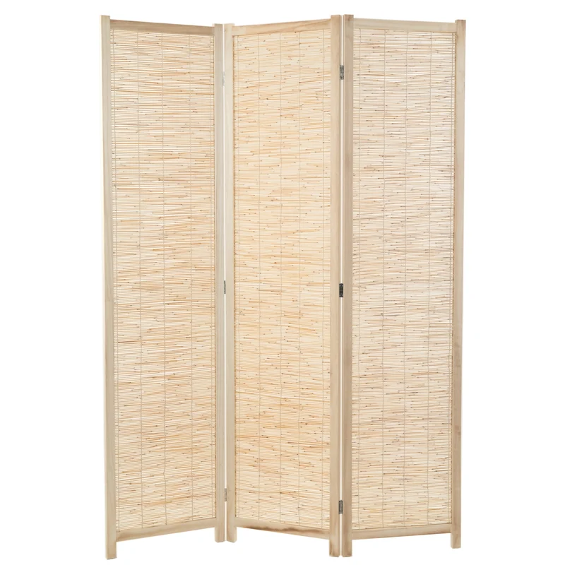 RAUMTEILER "PLAYA" | Schilfrohr, 170x120 cm | Natur Paravent | Farbe: natur