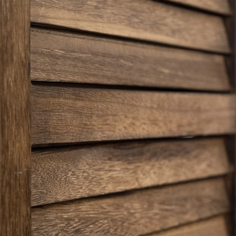 RAUMTEILER "COTTAGE" | 3-teilig, Holz | Paravent | Farbe: braun