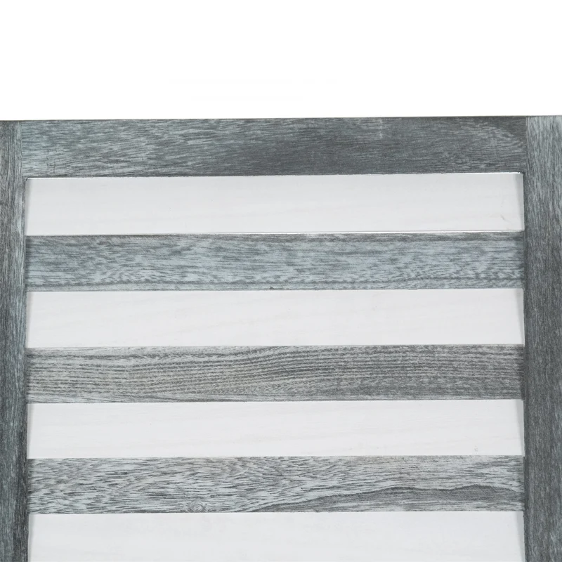 RAUMTEILER "COTTAGE" | 3-teilig, Holz | Paravent | Farbe: grau