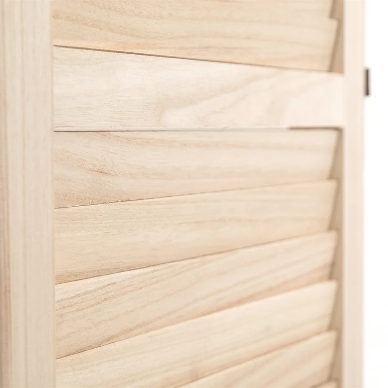 RAUMTEILER "COTTAGE" | 3-teilig, Holz | Paravent | Farbe: natur