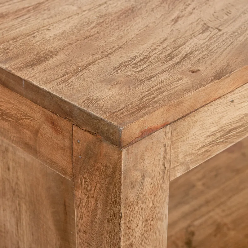 Massivholz Regal REOL 75cm Antik-Natural Mahagoni Bücherregal