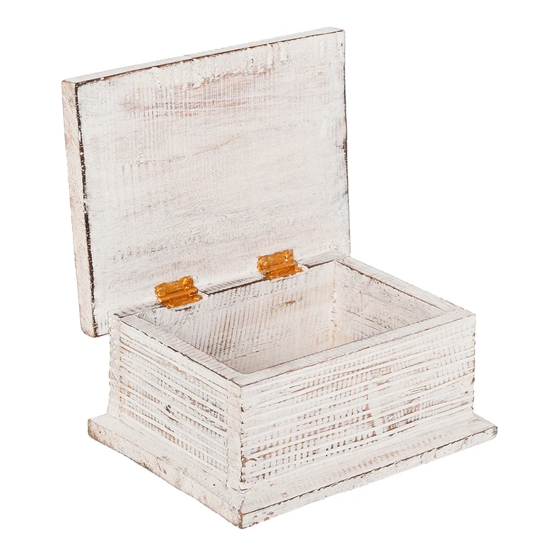 Holz-Box KOTAK Albasia White Wash