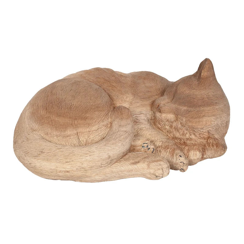 Deko-Katze KUCING Suar-Wood