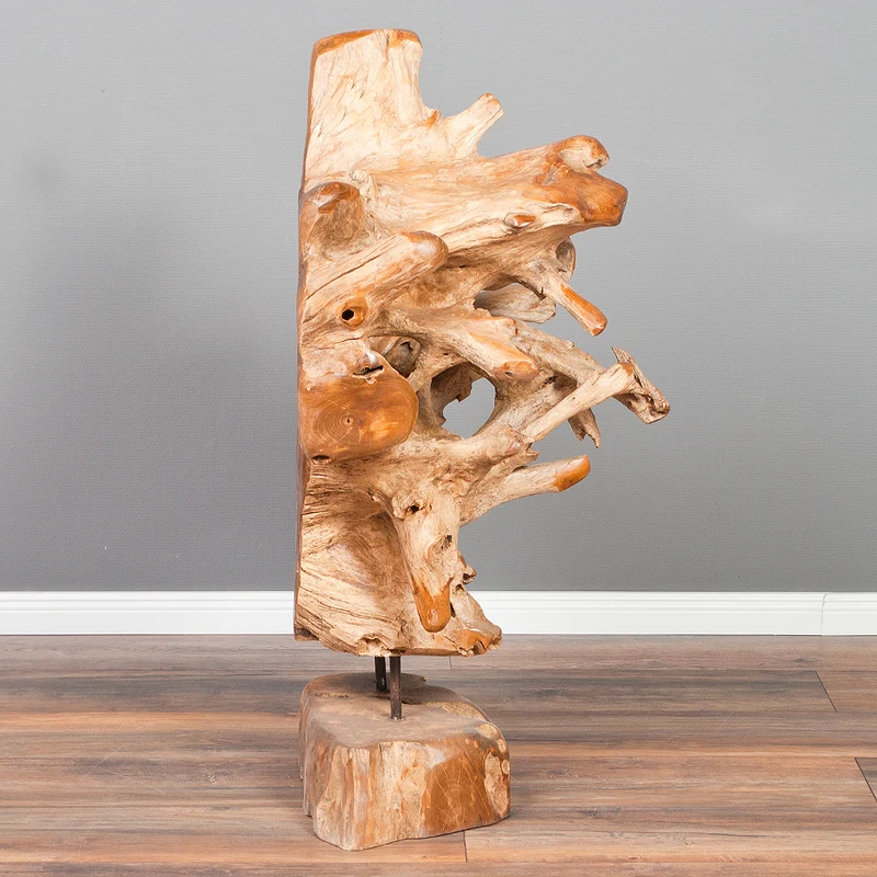 Abstrakte Teakwurzel Skulptur ARCA