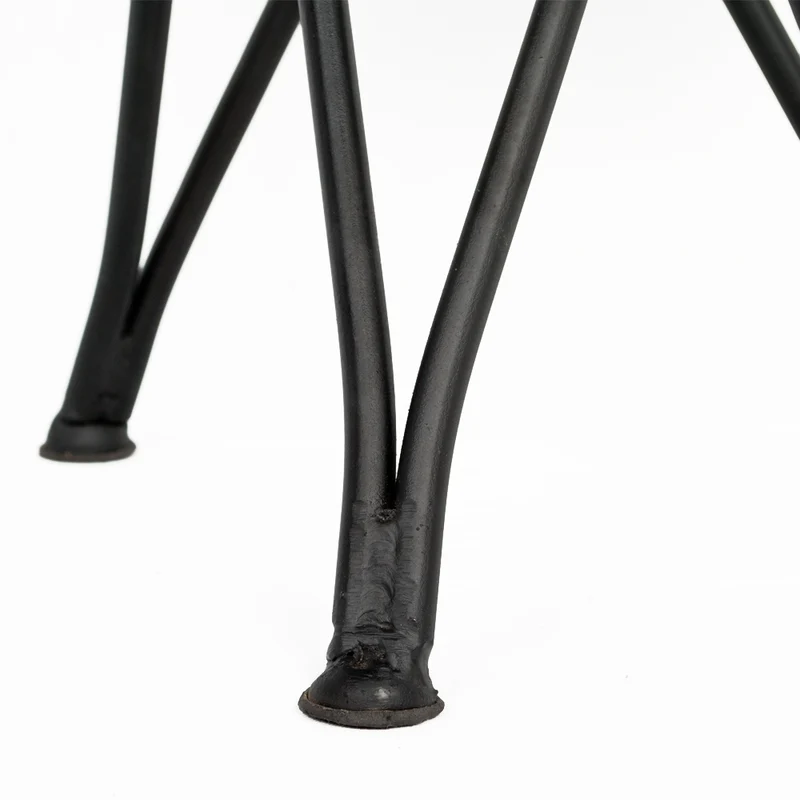 Teak Couchtisch ISLA D50cm Schwarz / Natural