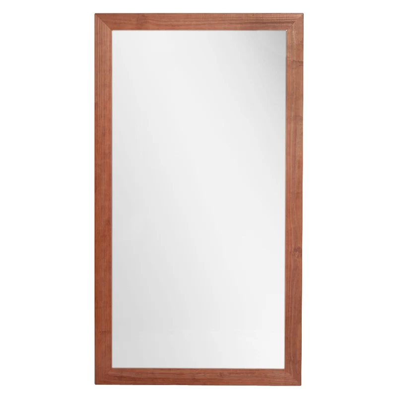 Massivholz Wandspiegel MADEIRA Dark-Brown 180x100cm