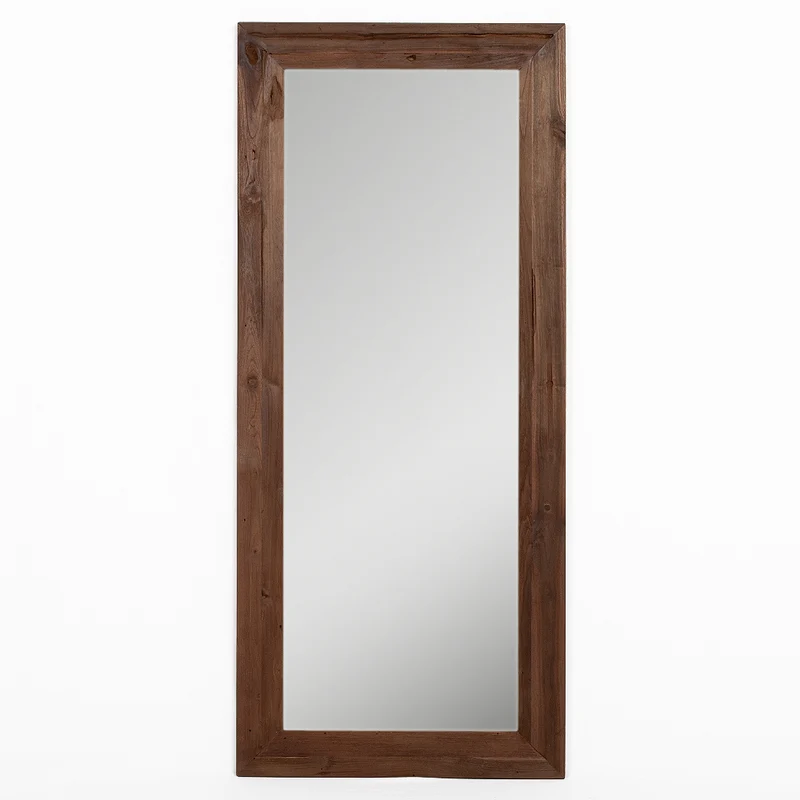 Wandspiegel TEAK 160x70cm recyceltes Teakholz natural Spiegel