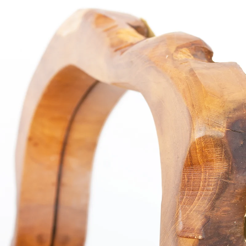 Wandspiegel SLICE Teak ca. D45cm