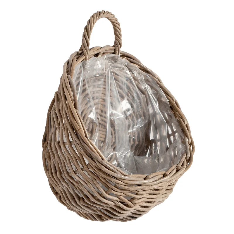 Hängepflanzkorb PORUN-Small Natural Rattan