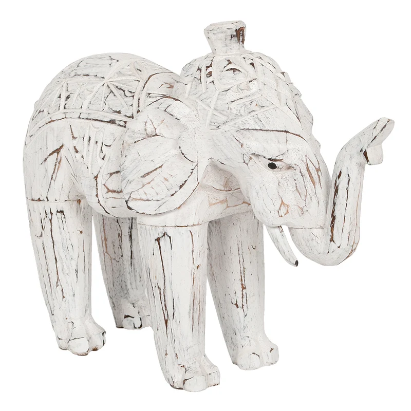Buchstütze DUMBO-MEDIUM White Wash Albasia