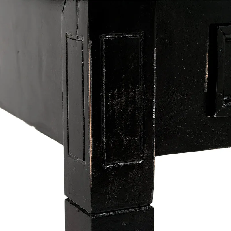 Sekretär ILENA Antik-Black ca. L100cm Mahagoni Massivholz