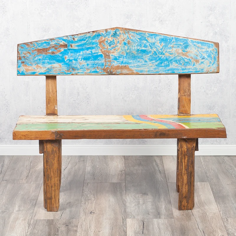 Sitzbank WICKIE recyceltes Holz ca. L110cm