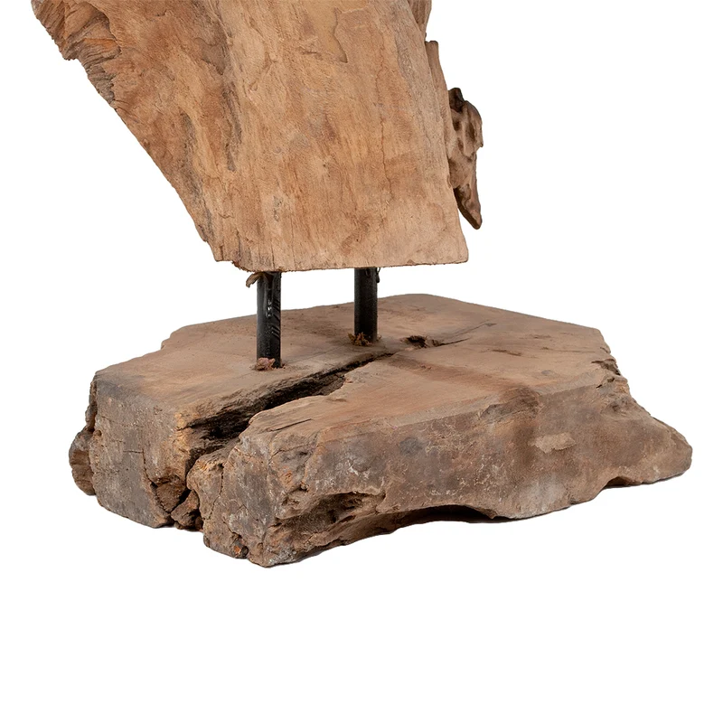 Einzigartiges Deko-Objekt DROP-DUO ca. H100cm Teakholz