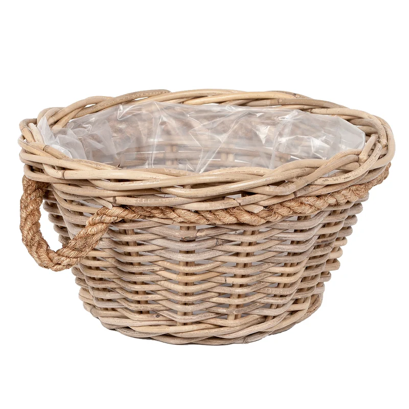 Pflanzkorb VERONA-5 Rund ca. D39cm mit Henkeln