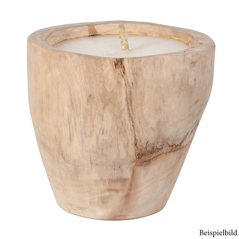 2er Set Teak Kerze CERO ca. D20cm