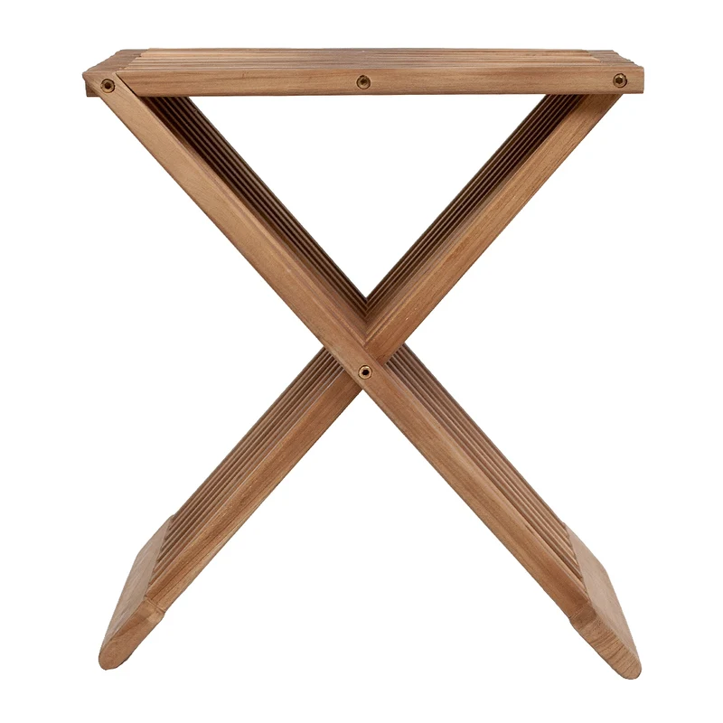 Klappbar Teak Beistelltisch STEP 45cm Natural