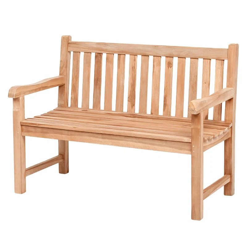 Massive Teak Sitzbank MONTAGNA ca. L120cm Gartenbank