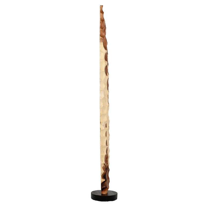 Individuelle Design Deko-Säule PATUNG-B ca. H185cm Teakholz