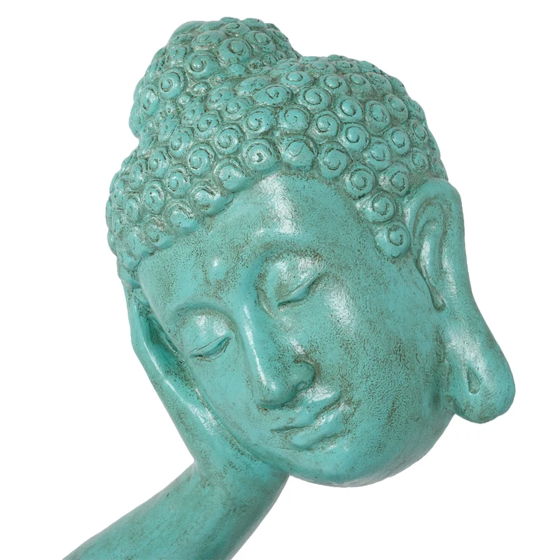 Buddha Statue RELAX ca. H72cm Antik-Grün