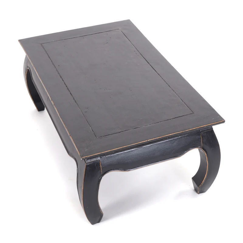 OPIUMTISCH "EAST" | 100x60cm (BxT), Mahagoni | Beistelltisch | Farbe: 09 voodoo - schwarz