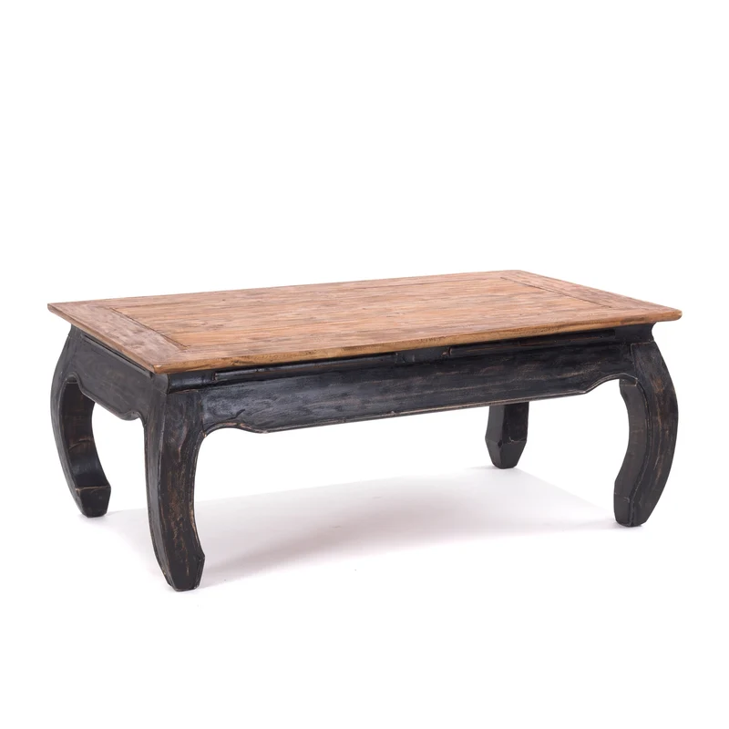 OPIUMTISCH "EAST" | 100x60cm (BxT), Mahagoni | Beistelltisch | Farbe: 04 schwarz-natur