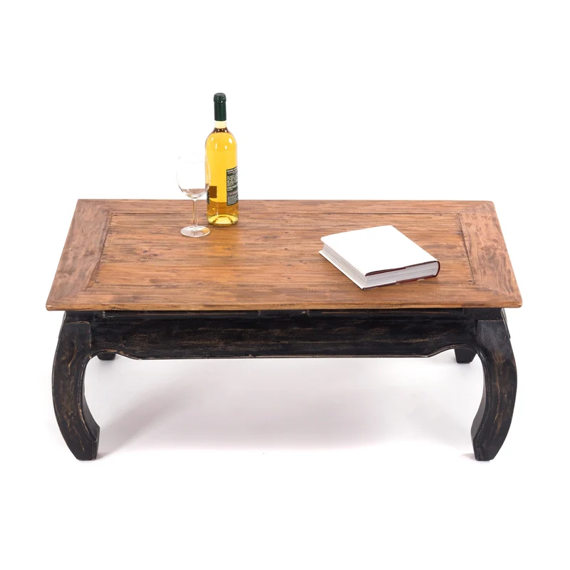 OPIUMTISCH "EAST" | 100x60cm (BxT), Mahagoni | Beistelltisch | Farbe: 04 schwarz-natur