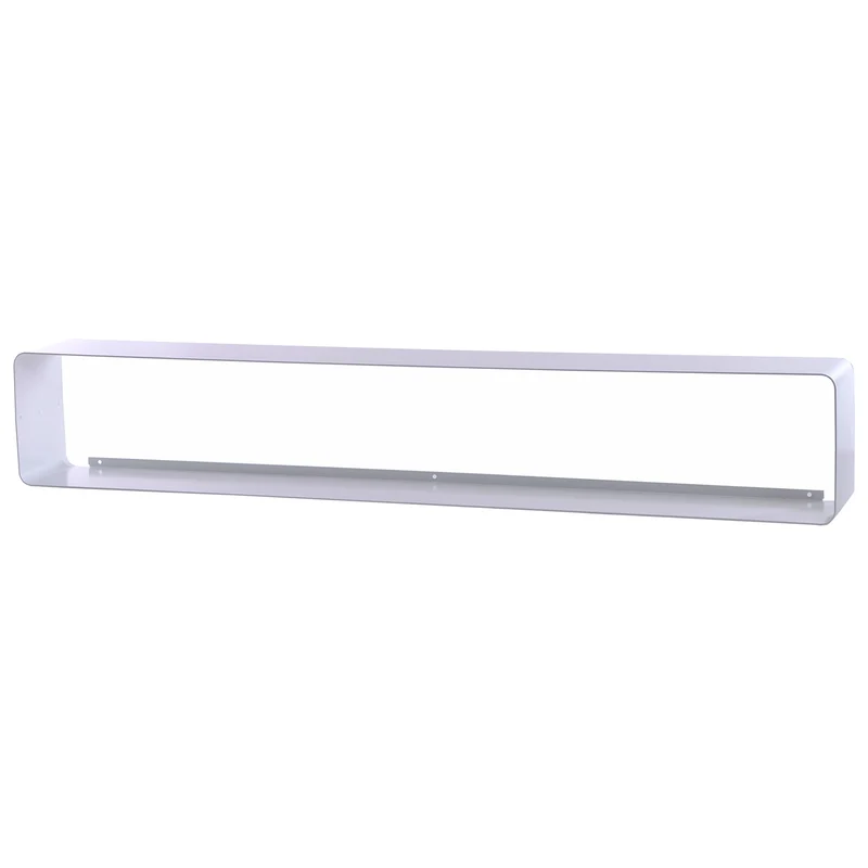 DESIGN DVD WANDREGAL CUBE L | 120cm Metall Retro Regal für ca. 110DVDs | Farbe: weiß
