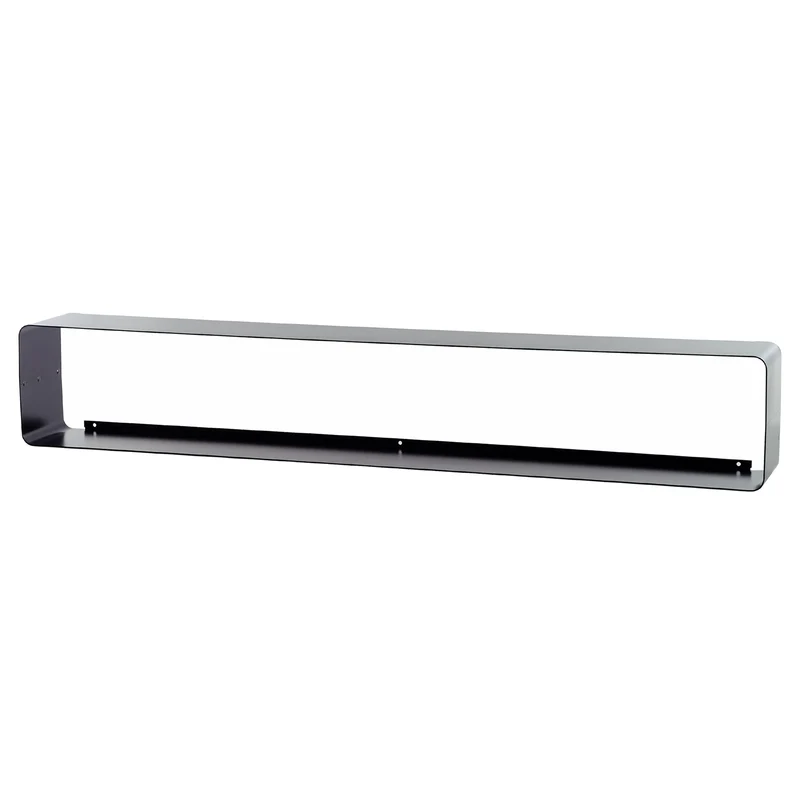 DESIGN DVD WANDREGAL CUBE L | 120cm Metall Retro Regal für ca. 110DVDs | Farbe: schwarz