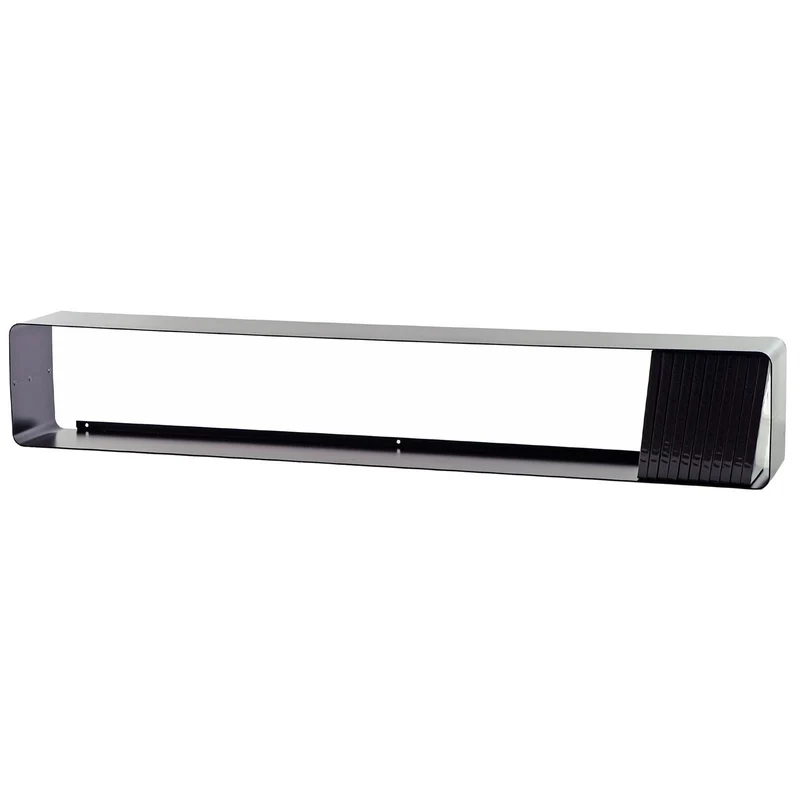 DESIGN DVD WANDREGAL CUBE L | 120cm Metall Retro Regal für ca. 110DVDs | Farbe: schwarz