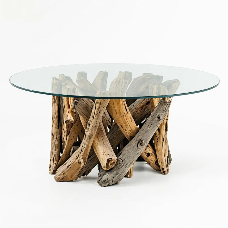 Teak Couchtisch TORA-rund ca. D90cm