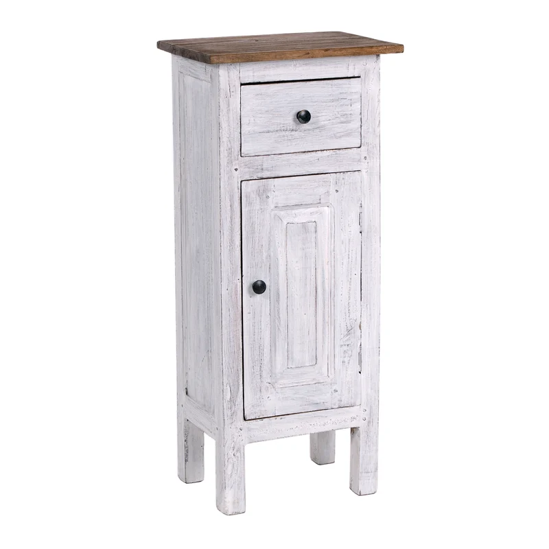 FLURSCHRANK "PLANT 80" | 80x36 cm (HxB) Mahagoni | Telefontisch | Farbe: 05 weiß-natur