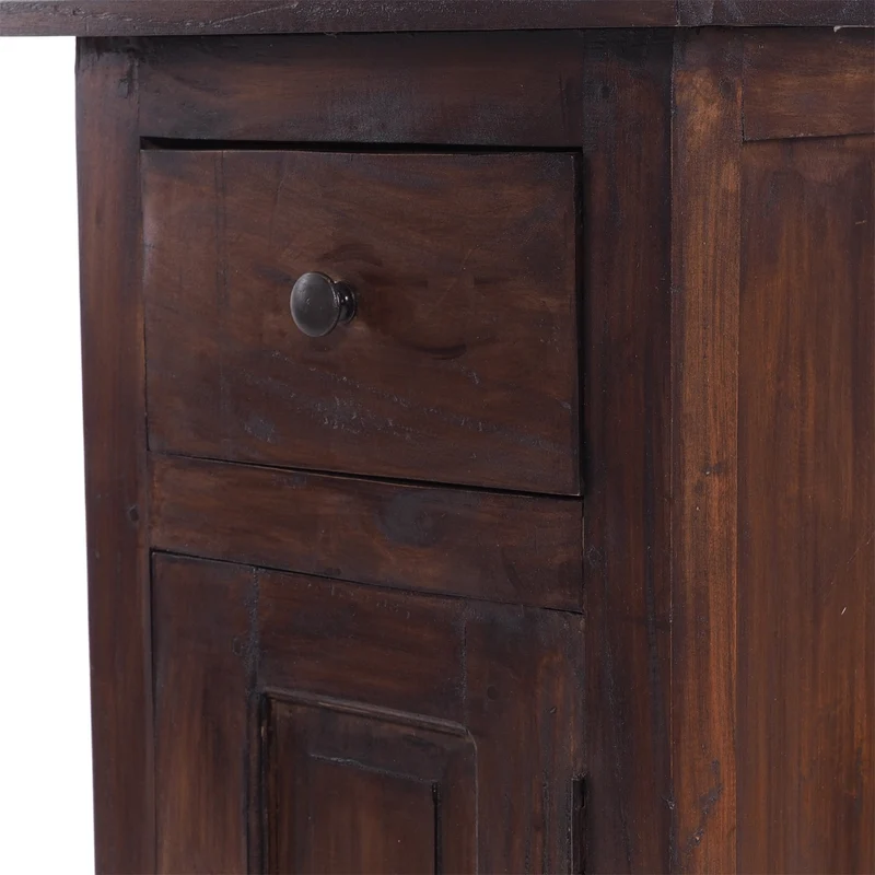 FLURSCHRANK "PLANT 80" | 80x36 cm (HxB) Mahagoni | Telefontisch | Farbe: 03 dunkelbraun