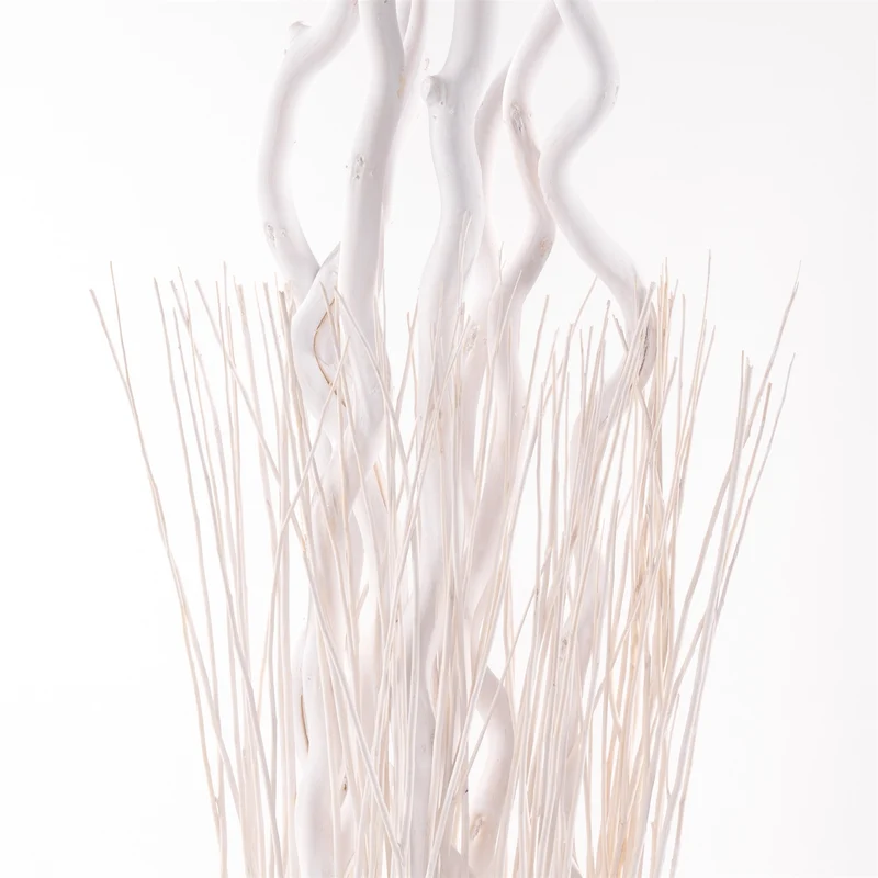 WEIDENBÜNDEL "NOVA" | 180x27 cm (HxB), Weidenholz | Paravent | Farbe: weiß